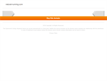 Tablet Screenshot of natural-running.com